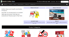 Desktop Screenshot of health-safety-signs.uk.com