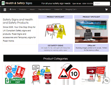 Tablet Screenshot of health-safety-signs.uk.com